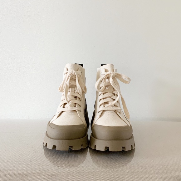 NEW Zara canvas ankle boots - Picture 1 of 16